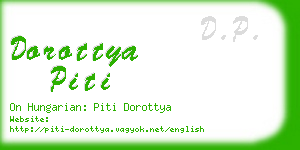 dorottya piti business card